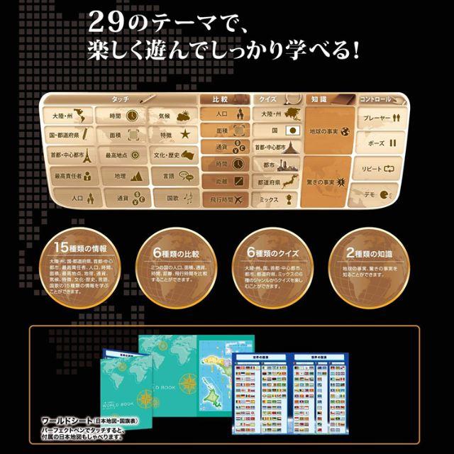 最新型ドウシシャしゃべる地球儀 パーフェクトグローブ HORIZON NEXT