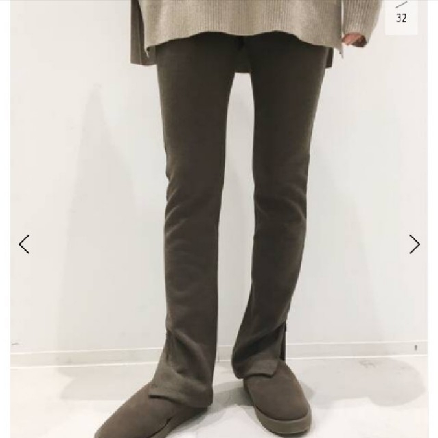 L'Appartement DEUXIEME CLASSE(アパルトモンドゥーズィエムクラス)の新品★アパルトモン★Wool Zip Leggin★ブラウン レディースのレッグウェア(レギンス/スパッツ)の商品写真