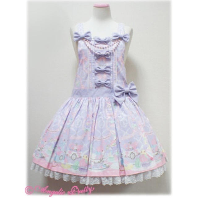 Angelic Pretty(アンジェリックプリティー)のAngelic pretty wish me mell サロペット レディースのパンツ(サロペット/オーバーオール)の商品写真