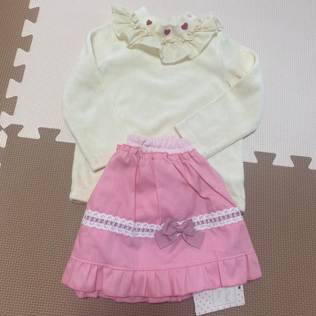 Shirley Temple(シャーリーテンプル)のスカパン カットソー キッズ/ベビー/マタニティのキッズ/ベビー/マタニティ その他(その他)の商品写真