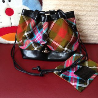 Vivienne Westwood / ヴィヴィアンウエストウッド ■ ショルダーバッグ ウール タータンチェック バッグ / バック / BAG / 鞄 / カバン VW1  [0990010973]