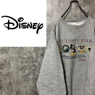 ディズニー(Disney)の【rinka様専用☆】ディズニー☆ミッキーキャラクターエンブレム刺繍スウェット(スウェット)