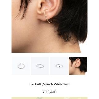 トゥモローランド(TOMORROWLAND)の専用☆Ｈirotaka  Ear Cuff (Msize)/ WhiteGold(イヤーカフ)