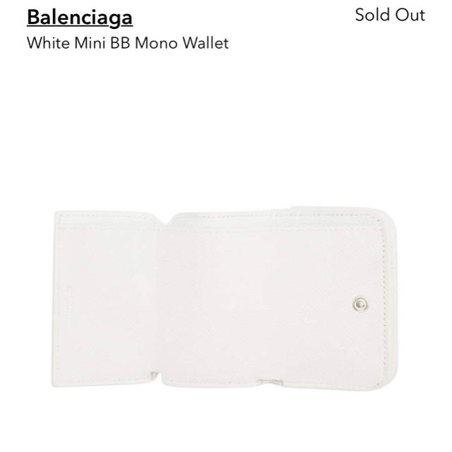 Balenciaga(バレンシアガ)の[新品]balenciaga バレンシアガ bb ミニ ウォレット 財布 レディースのファッション小物(財布)の商品写真