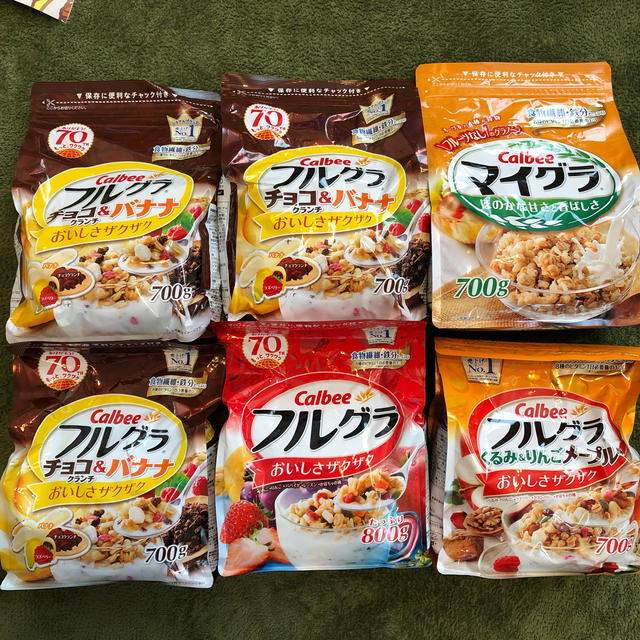 カルビー(カルビー)のカルビー　フルグラ　マイグラ　6個セット 食品/飲料/酒の食品(その他)の商品写真