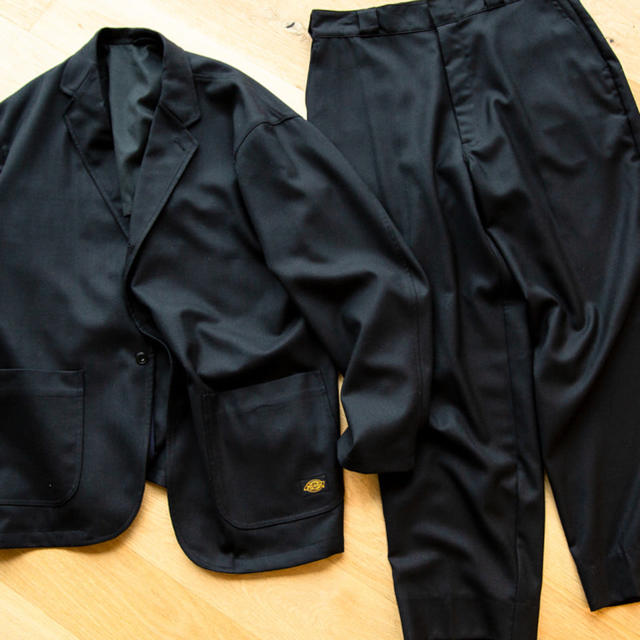 超安い】 BEAMS - 黒 セットアップ M Tripster Dickies BEAMS
