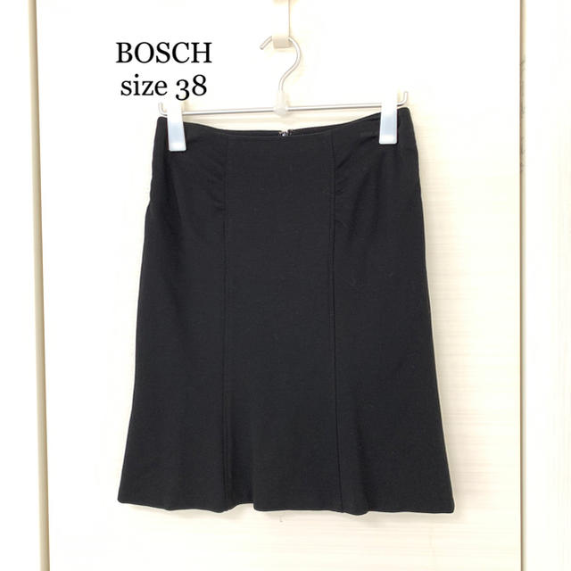 BOSCH(ボッシュ)のBOSCH ボッシュ　ブラックスカート　伸縮あり着心地抜群！ レディースのスカート(ひざ丈スカート)の商品写真