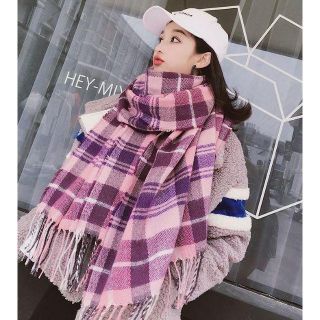 カシミア100％英国”New19FW☆新作Tartan-check”BabyPi(ストール/パシュミナ)