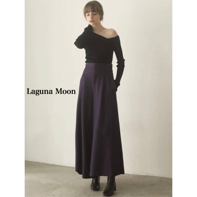 LagunaMoon(ラグナムーン)の新品 Laguna Moon ラグナムーン  ワイドパンツ S ハイウエスト レディースのパンツ(カジュアルパンツ)の商品写真