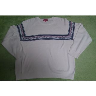 シュプリーム(Supreme)のSupreme シュプリーム Striped Raglan Sweater(ニット/セーター)