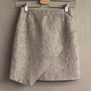 エイチアンドエム(H&M)のツイードタイトスカート(ミニスカート)