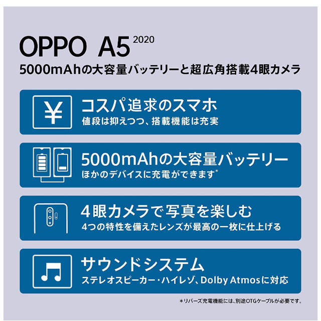 OPPO A5 2020 グリーン