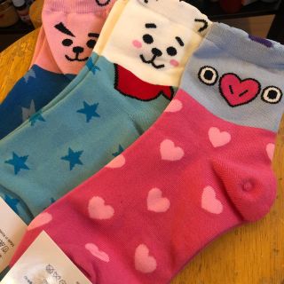 ボウダンショウネンダン(防弾少年団(BTS))のbt21ソックス　三足セット(ソックス)