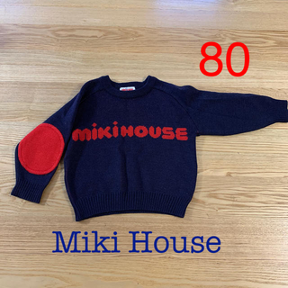 ミキハウス(mikihouse)のhappy様専用⭐︎ミキハウス　ロゴ　セーター　80(ニット/セーター)