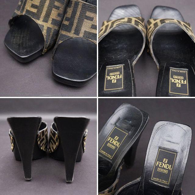 FENDI - フェンディ FENDI ズッカ柄 サンダル 23 キャンパス 37