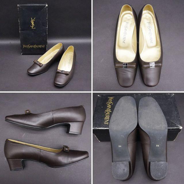 イブサンローラン パンプス 革靴 22.5 36 レディース 女性用 本物保証品