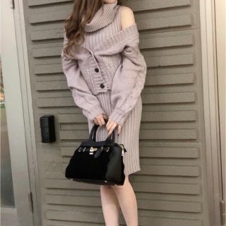 セシルマクビー(CECIL McBEE)のセシルマクビー♡ボレロ付ニットワンピースSET(ミニワンピース)