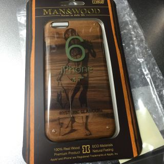 ヒステリックグラマー(HYSTERIC GLAMOUR)のHys♡新品iPhone6用ウッドケース(モバイルケース/カバー)