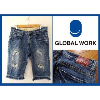 グローバルワーク(GLOBAL WORK)の送料込 美品★グローバルワーク デニム ハーフパンツ L(32W相当)(デニム/ジーンズ)