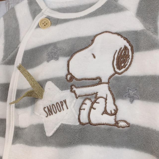 SNOOPY(スヌーピー)のスヌーピー もこもこ カバーオール ロンパース 60-70cm キッズ/ベビー/マタニティのベビー服(~85cm)(カバーオール)の商品写真