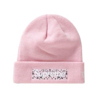 シュプリーム(Supreme)のSupreme Bandana Box Logo Beanie Pink(ニット帽/ビーニー)