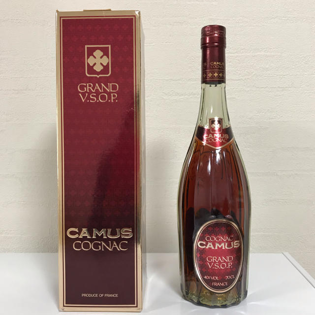 COGNAC コニャック CAMUS カミュ GRAND V.S.O.P 赤 の通販 by ていも's shop｜ラクマ