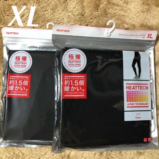 ユニクロ(UNIQLO)の新品＊ユニクロ　極暖　エクストラウォームリブレギンス　10分丈　XL   2点(レギンス/スパッツ)