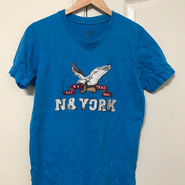 アメカジ　ハワイアンブルーＴシャツSサイズ メンズのトップス(Tシャツ/カットソー(半袖/袖なし))の商品写真