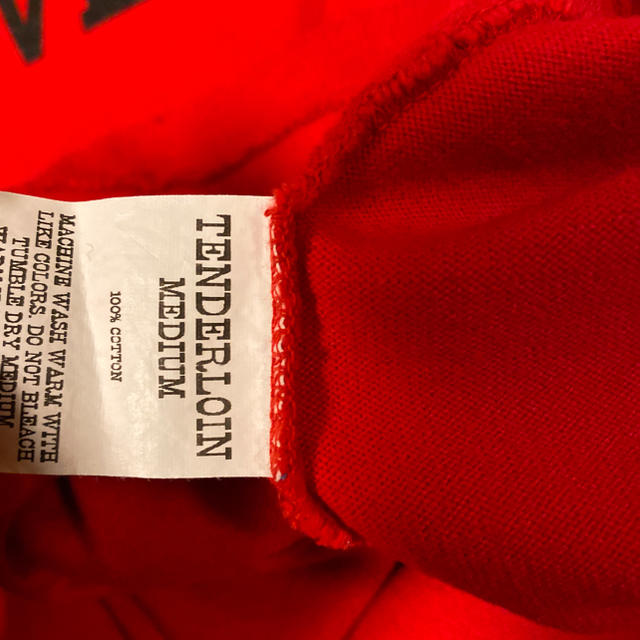TENDERLOIN(テンダーロイン)の人気品！ TENDERLOIN 長袖 Tシャツ ロンT NFL AX レッド 赤 メンズのトップス(Tシャツ/カットソー(七分/長袖))の商品写真
