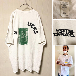 ワンエルディーケーセレクト(1LDK SELECT)のHOTEL DRUGS ボブマーリー SUCKS TEE 白XL 野村訓市(Tシャツ/カットソー(半袖/袖なし))