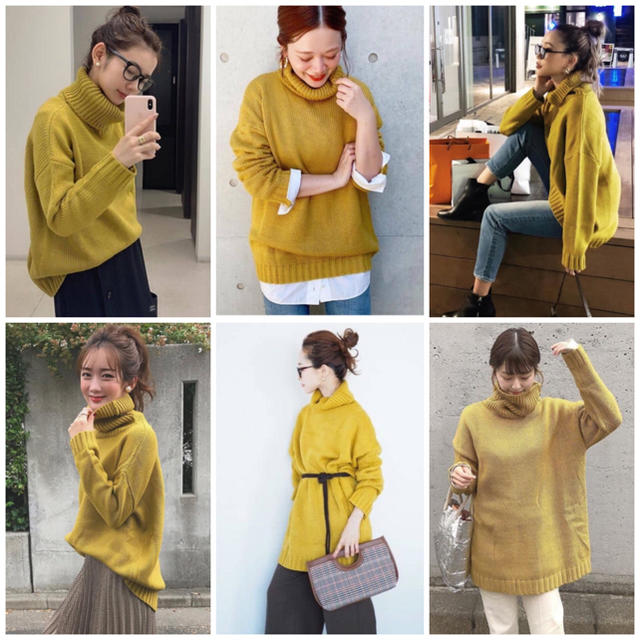 ZARA - 新品未使用オフタートルネックオーバーサイズニット黄色 ZARA - 新品未使用オフタートルネックオーバーサイズニット黄色