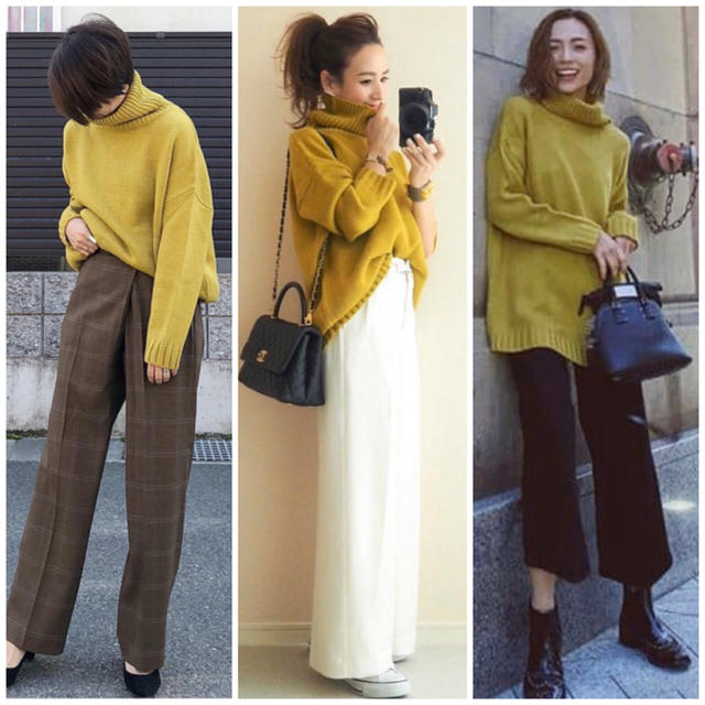 ZARA - 新品未使用オフタートルネックオーバーサイズニット黄色 ZARA - 新品未使用オフタートルネックオーバーサイズニット黄色