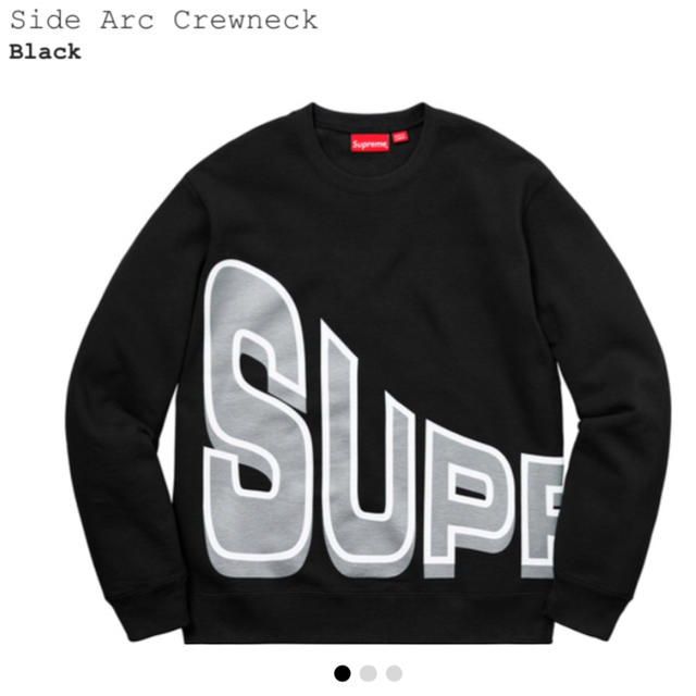 Supreme terry crew neck sweatshirt 黒 M