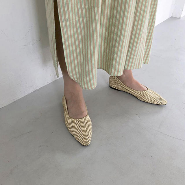 新品未使用　todayful  Braid Flat Shoes