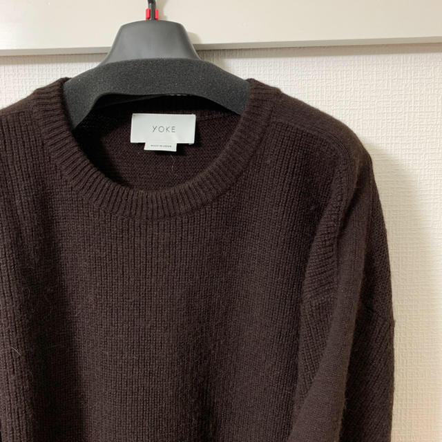 SUNSEA(サンシー)のYOKE 18AW 7G OVERSIZED HALF CARDIGAN C/N メンズのトップス(ニット/セーター)の商品写真