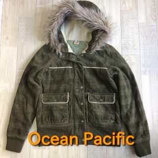 オーシャンパシフィック(OCEAN PACIFIC)の【OP】フードファー付きコーデュロイジャケット カーキ Mサイズ(その他)