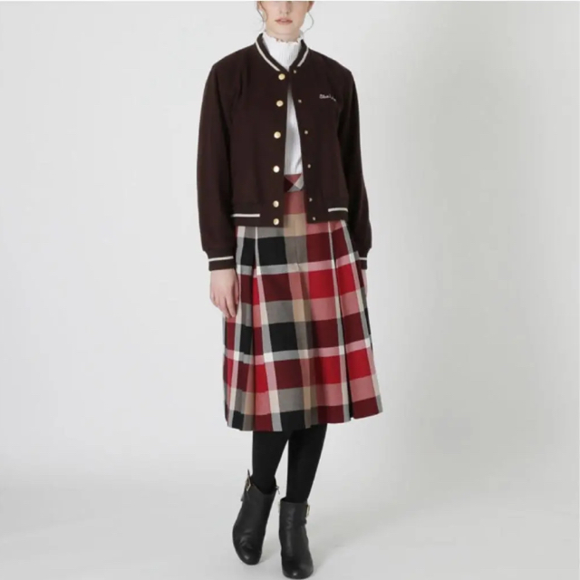 極美品♡ブルーレーベルクレストブリッジ 2019AW スタジャン ブルゾン-