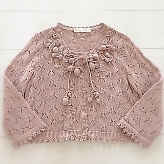 ピンクハウス(PINK HOUSE)のピンクハウス　うさぎとイチゴのカーディガン♡(カーディガン)