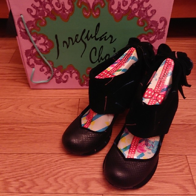 irregularchoice 本革 バックリボンパンプス