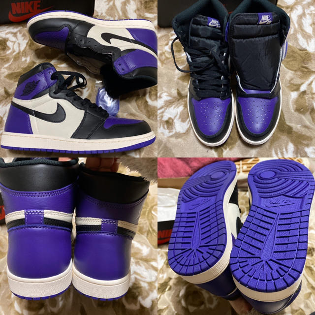 NIKE(ナイキ)のNIKE JORDAN 1 court purple 29 air max 紫 メンズの靴/シューズ(スニーカー)の商品写真