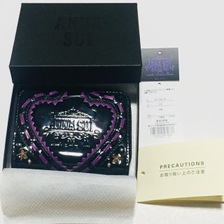 アナスイ(ANNA SUI)のANNA SUI×セーラームーン2016レザーエナメルコインケースブラック(コインケース)