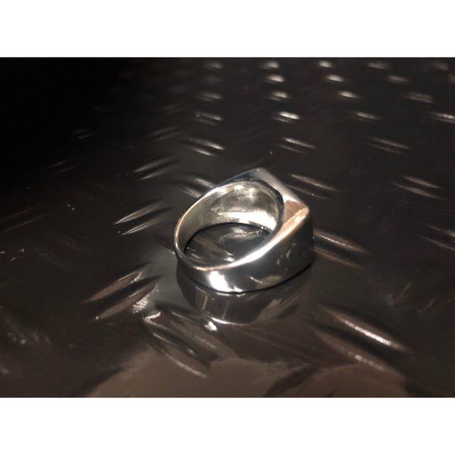 長方形　印台　指輪　シンプル　ブラック おすすめ リング　メンズ メンズのアクセサリー(リング(指輪))の商品写真