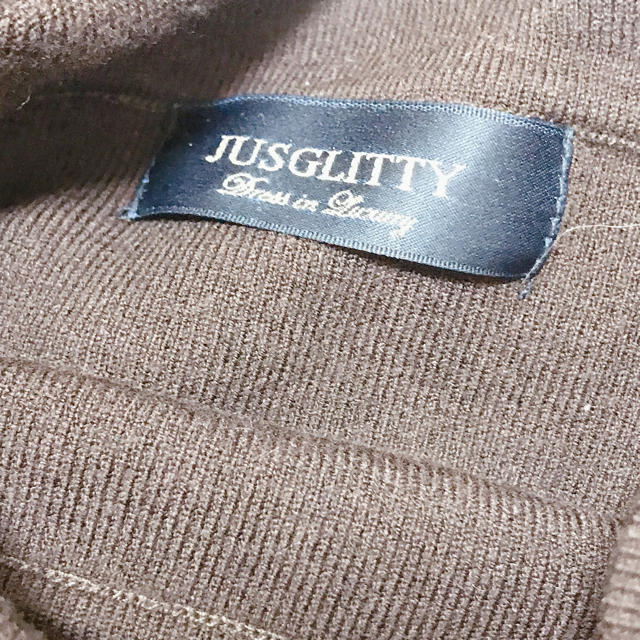 JUSGLITTY(ジャスグリッティー)のジャスグリッティー  アシメニット　オフショル レディースのトップス(ニット/セーター)の商品写真