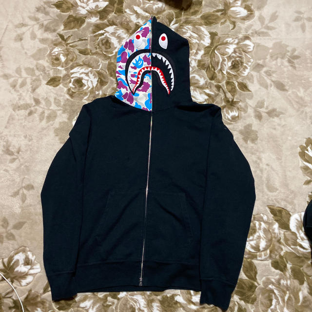 メンズAPE BAPE 横浜限定　シャークパーカー　パーカー　スウェット　XL