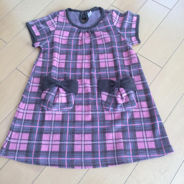 ♡kidsチェックワンピース♡ キッズ/ベビー/マタニティのキッズ服女の子用(90cm~)(ワンピース)の商品写真