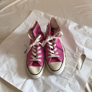 コンバース(CONVERSE)のコンバース　ピンク　24cm(スニーカー)