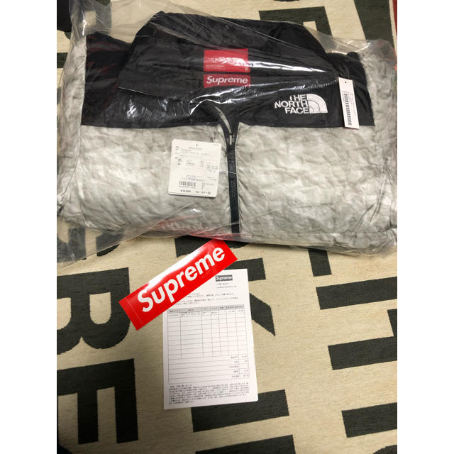 supreme north face paper nuptse jacket M