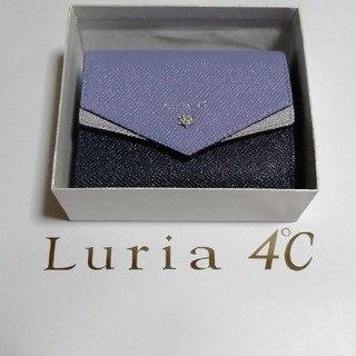 ヨンドシー(4℃)のルリア4℃　Luria4℃　ネイビーブルー　ミニ財布(財布)