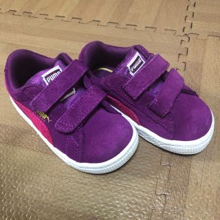 プーマ(PUMA)のプーマ スニーカー キッズ スエード 14cm PUMA SUEDE パープル(スニーカー)