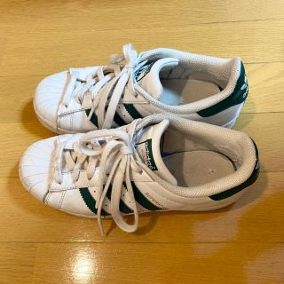 アディダス(adidas)のadidas スーパースター 22.5cm グリーン(スニーカー)